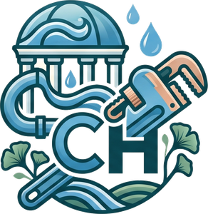 Chapel Hill NC Plumbing Crew logo, licensed plumbers serving Chapel Hill and Carrboro, NC